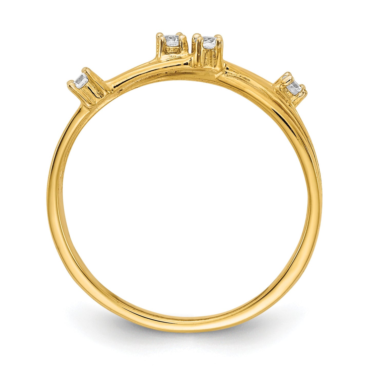 14k 1/10 carat Diamond Fashion Ring