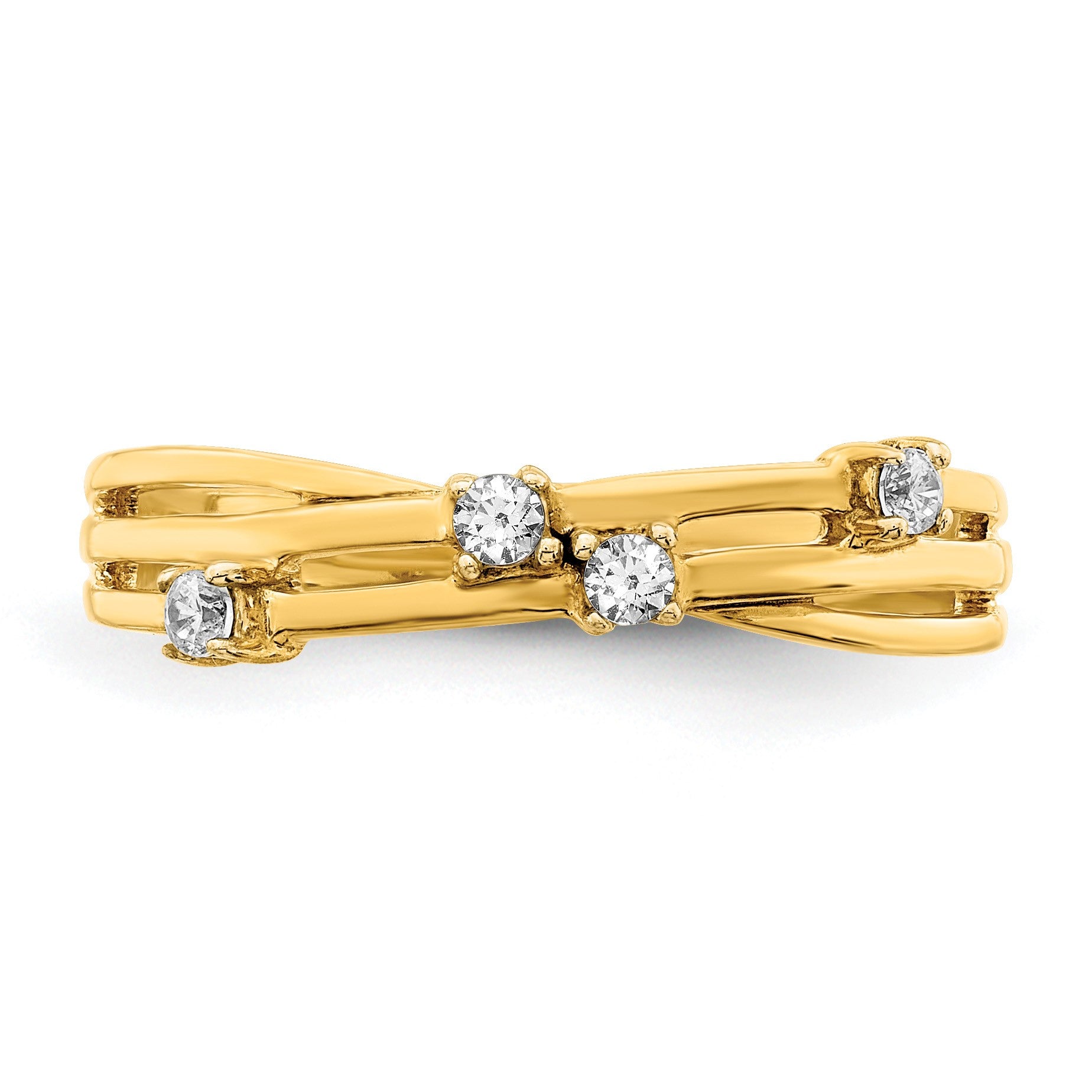 14k 1/10 carat Diamond Fashion Ring
