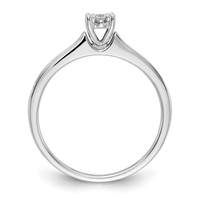 14k White Gold 1/10 carat Diamond Ring