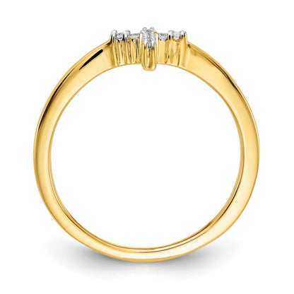 14k 1/15 carat Diamond Cross Ring