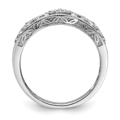 14k White Gold 1/4 carat Diamond Vintage Ring