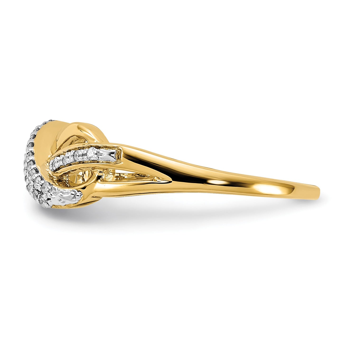 14k 1/10 carat Diamond Infinity Symbol Ring