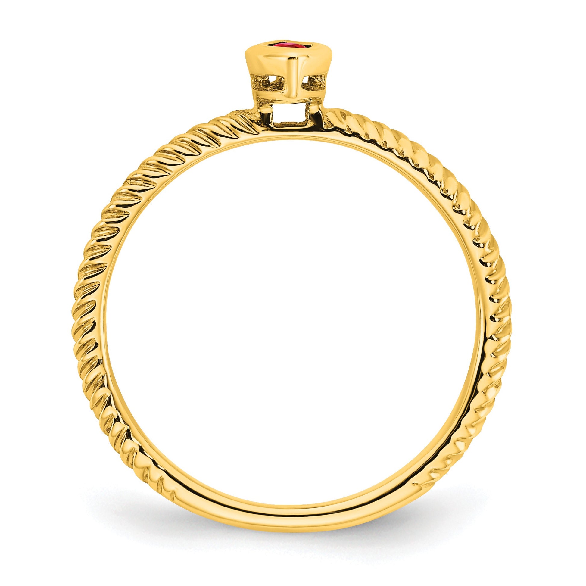 14k 5x.25mm Marquise Bezel Ruby Ring