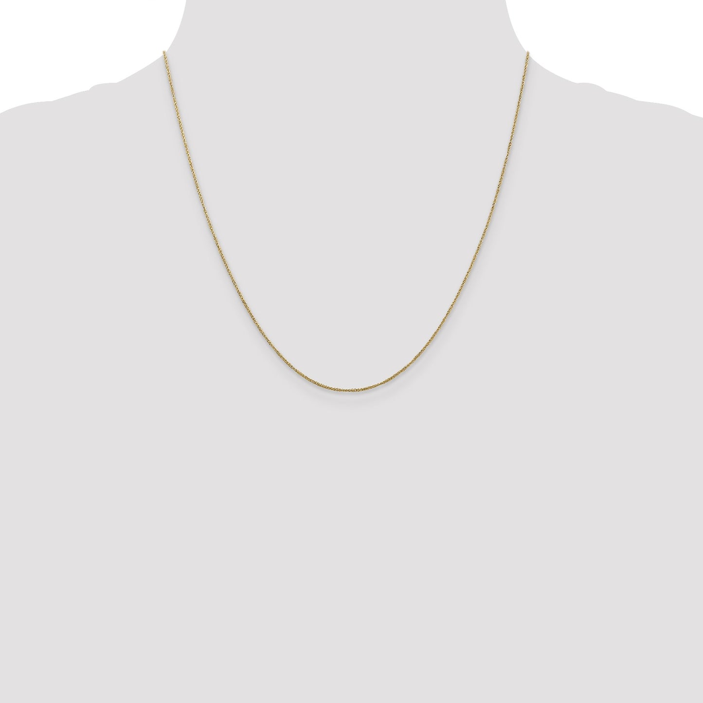 14K 20 inch .70mm Ropa with Spring Ring Clasp Chain
