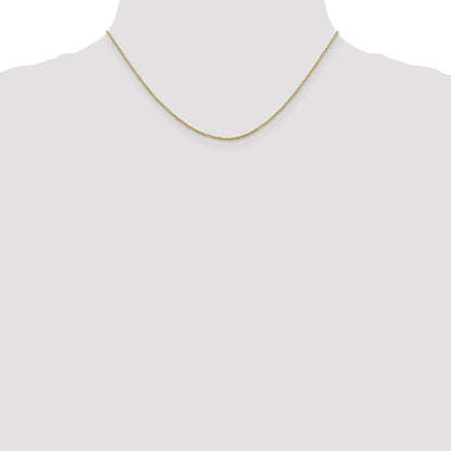 14K 16 inch 1.1mm Ropa with Spring Ring Clasp Chain