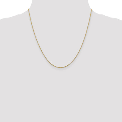 14K 20 inch 1.1mm Ropa with Spring Ring Clasp Chain