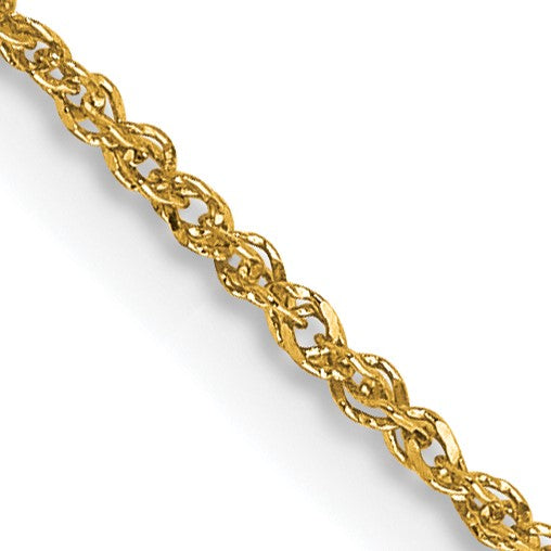 14K 16 inch 1.1mm Ropa with Spring Ring Clasp Chain