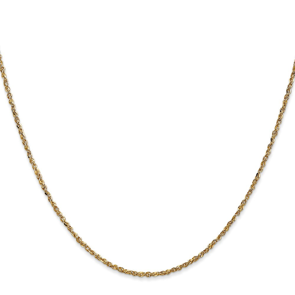 14K 14 inch 1.7mm Ropa with Lobster Clasp Chain