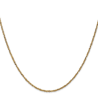 14K 14 inch 1.7mm Ropa with Lobster Clasp Chain