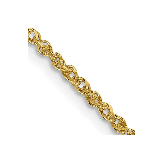 14K 14 inch 1.7mm Ropa with Lobster Clasp Chain