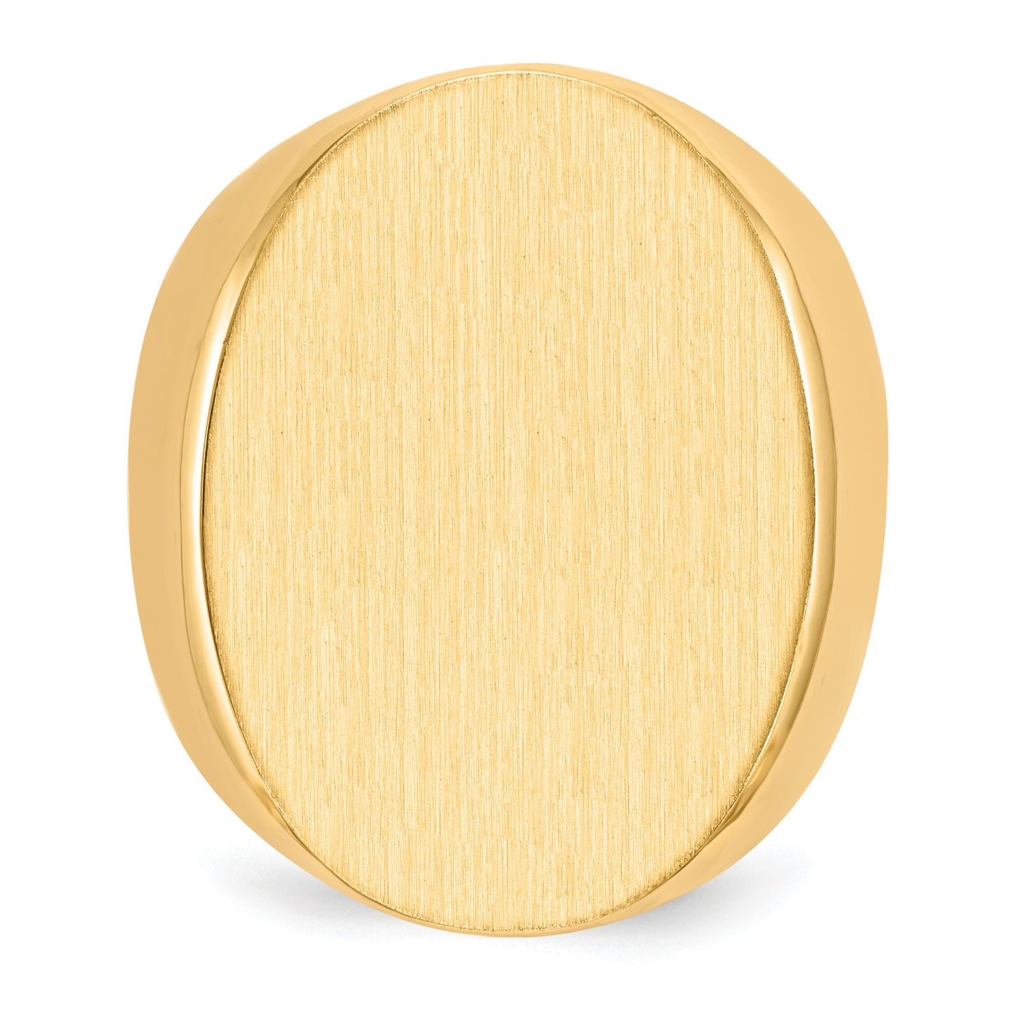 14k 19.0x26.5mm Oval Open Back Mens Signet Ring