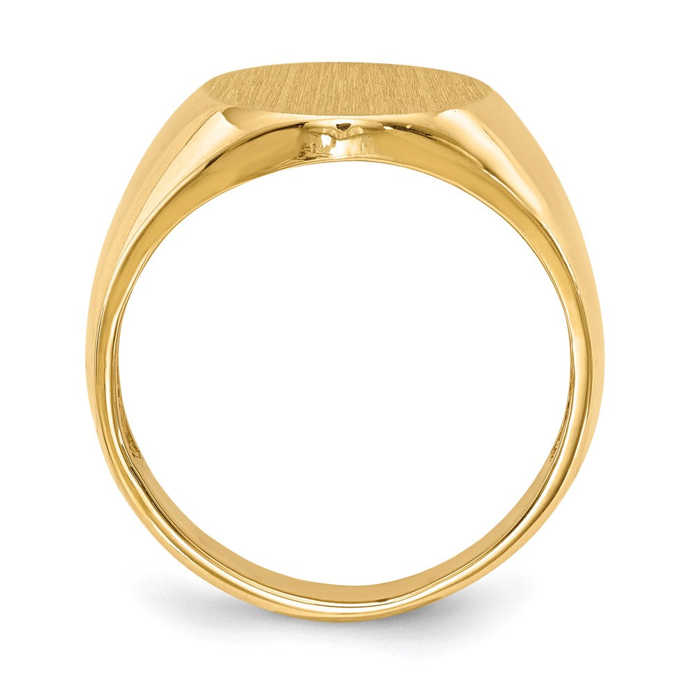 14k 13.5mm x 15.0mm Open Back Men's Signet Ring