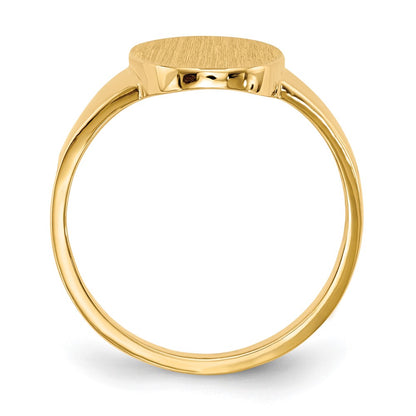 14k 14.5x9.0mm Open Back Signet Ring