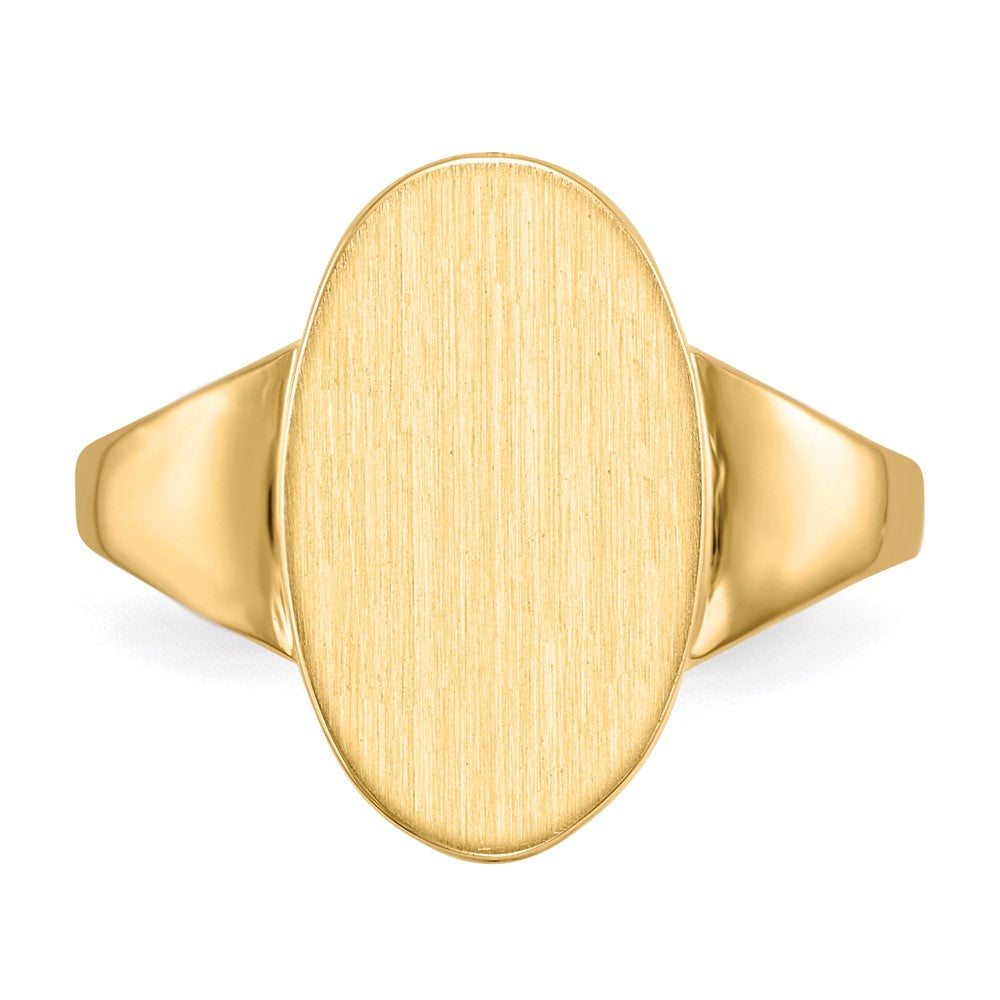 14k 14.5x9.0mm Open Back Signet Ring