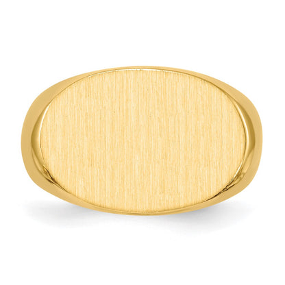 14k 13.0x19.0mm Open Back Mens Signet Ring