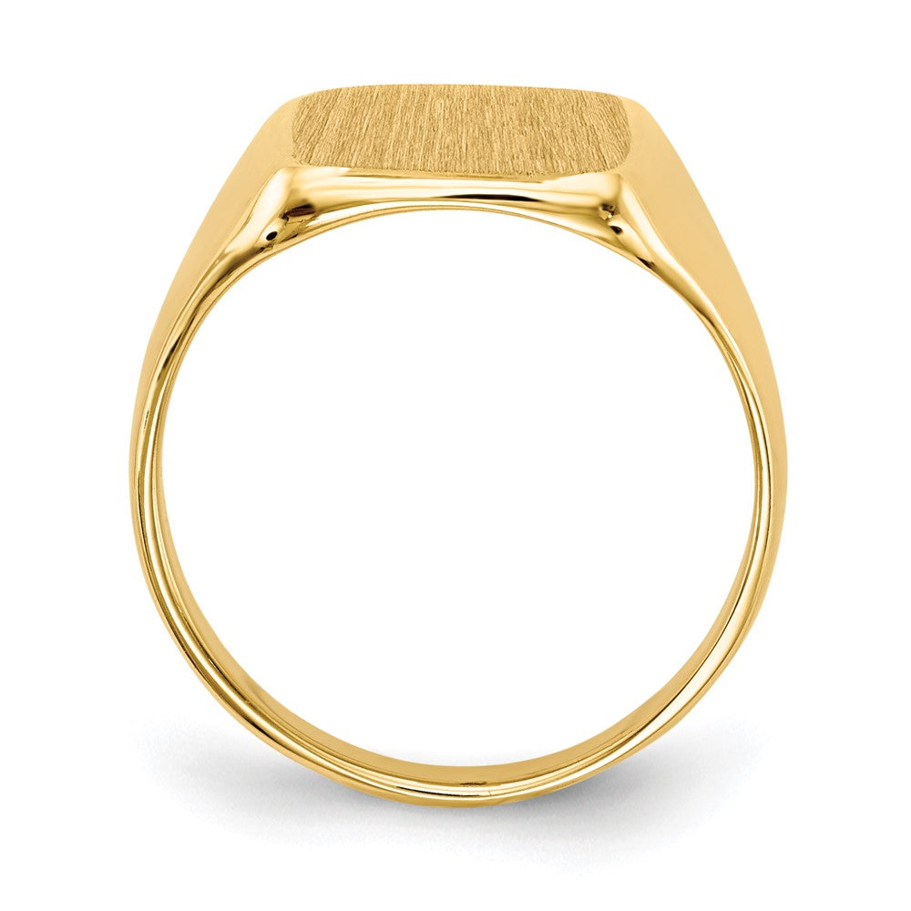 14k 10.0x10.0mm Closed Back Signet Ring