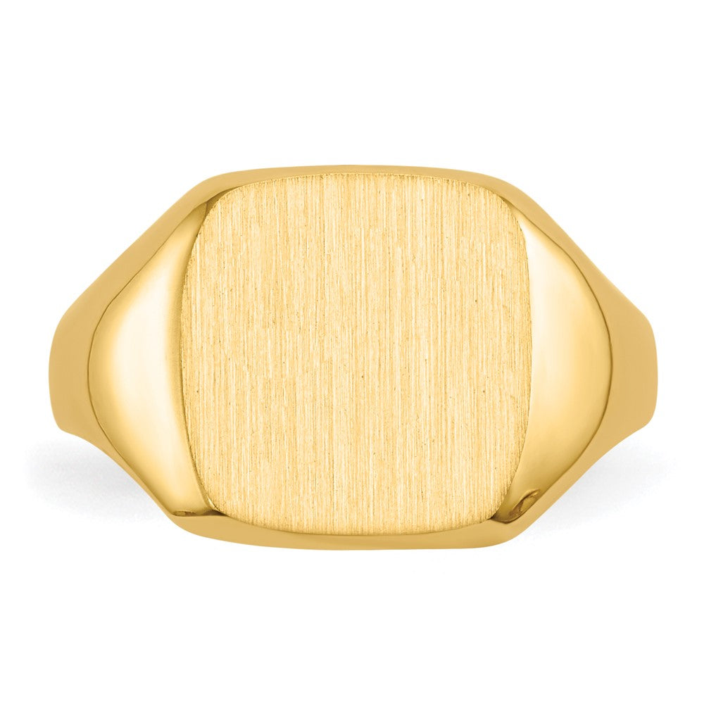 14k 10.0x10.0mm Open Back Signet Ring