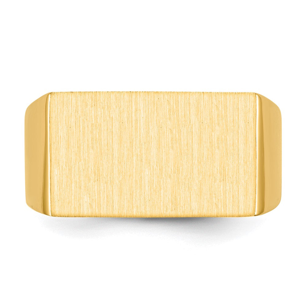 14k 18.0x11.0mm Open Back Men's Signet Ring