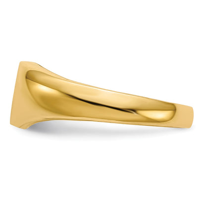 14k Holds 1-1.0mm Stone Open Back Size 3 Childs Heart Ring Mounting