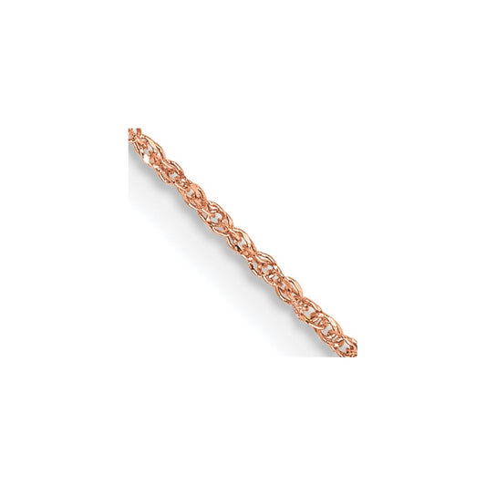 14K Rose Gold 18 inch .7mm Ropa with Spring Ring Clasp Chain