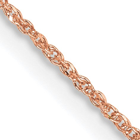 14K Rose Gold 16 inch .7mm Ropa with Spring Ring Clasp Chain