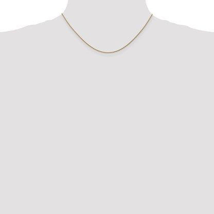 14K Rose Gold 16 inch 1.05mm Diamond-cut Spiga with Lobster Clasp Chain