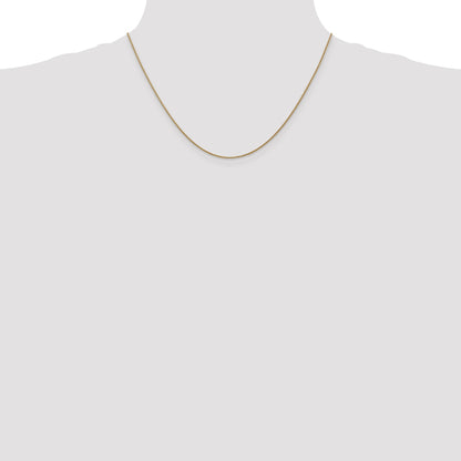 14K Rose Gold 18 inch 1.05mm Diamond-cut Spiga with Lobster Clasp Chain