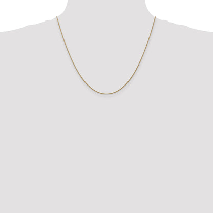 14K Rose Gold 20 inch 1.05mm Diamond-cut Spiga with Lobster Clasp Chain