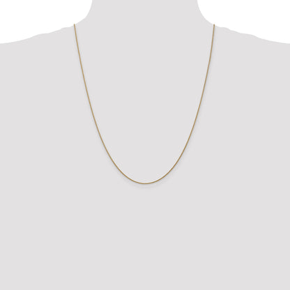 14K Rose Gold 24 inch 1.05mm Diamond-cut Spiga with Lobster Clasp Chain