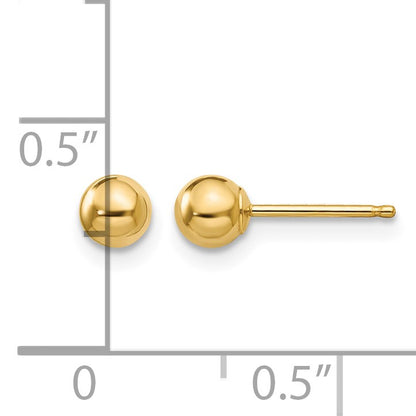 14k Madi K Polished 4mm Ball Post Earrings