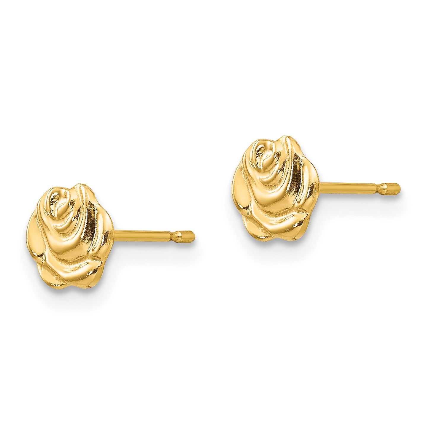 14k Madi K Polished Rose Childrens Post Earrings
