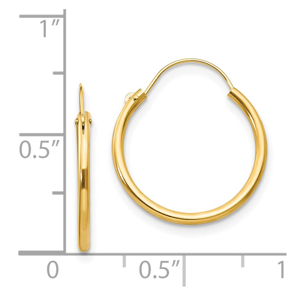 14k Madi K Hoop Earrings