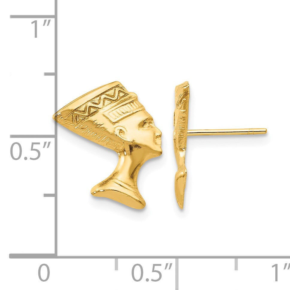 14k Madi K Nefertiti Post Earrings