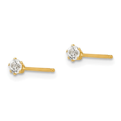 14k Madi K CZ Stud Post Earrings