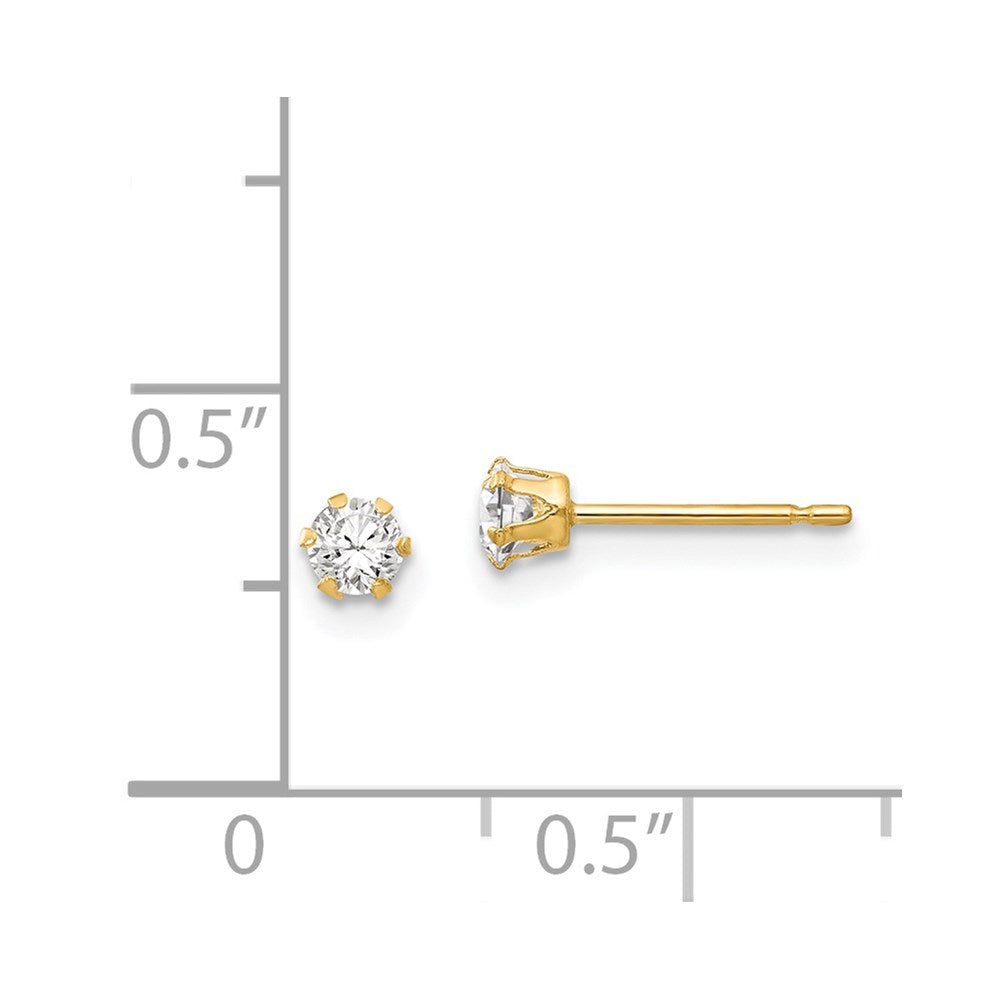 14k Madi K CZ Stud Post Earrings