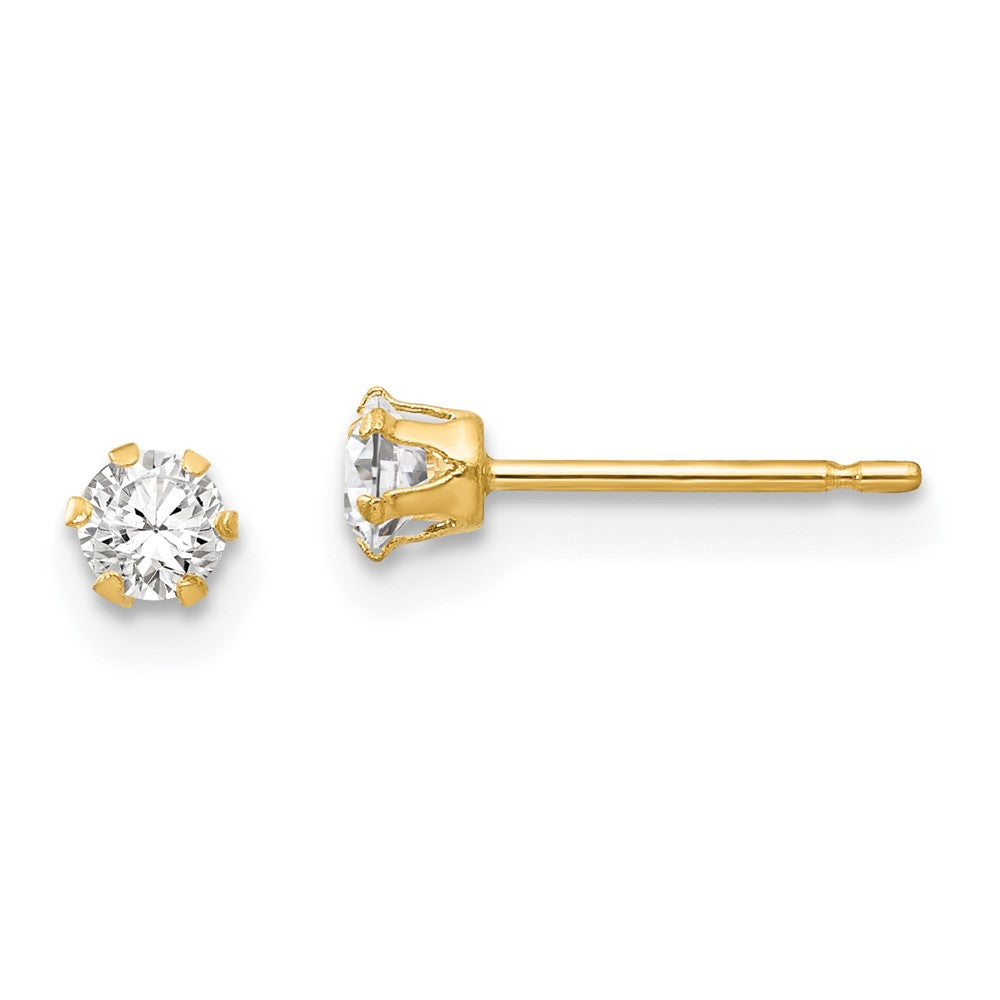 14k Madi K CZ Stud Post Earrings