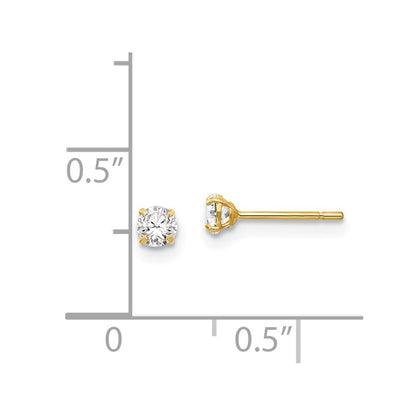 14k Madi K CZ Stud Post Earrings