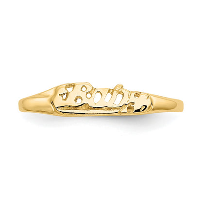 14k Madi K BABY Script Size 2 Baby / Childrens Ring