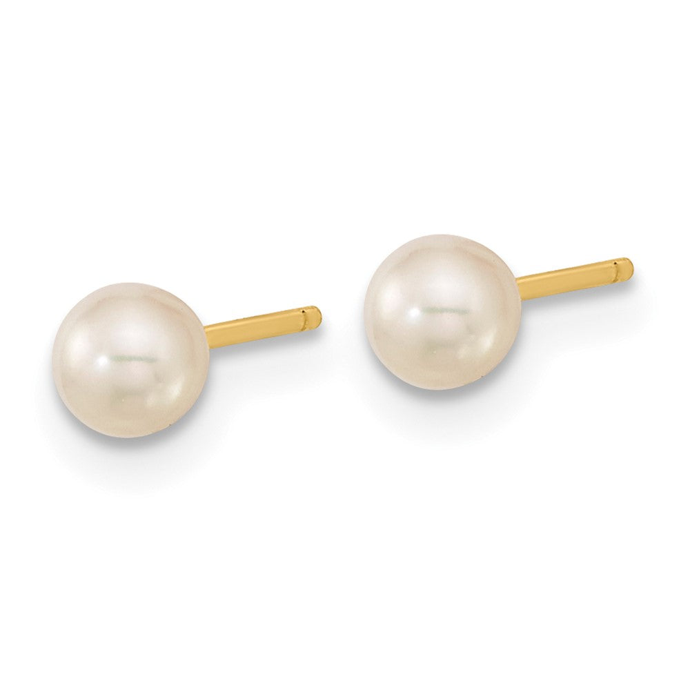 14k Madi K Ball, CZ & Freshwater Cultured Pearl 3 Pair Earring Set