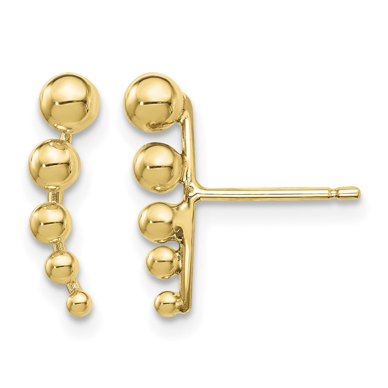 14k Madi K Graduated Ball Post Earrings