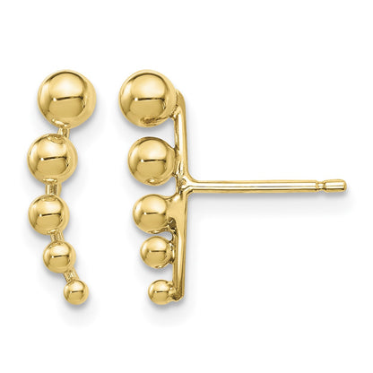 14k Madi K Graduated Ball Post Earrings