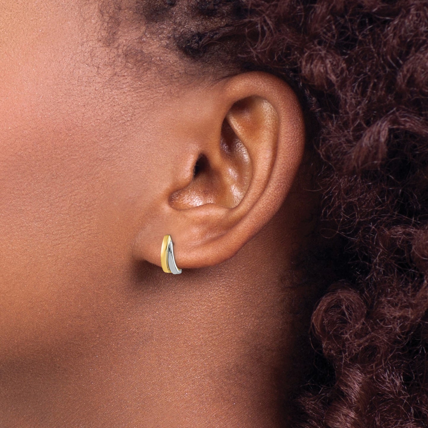 14k w/Rhodium Madi K Post Earrings