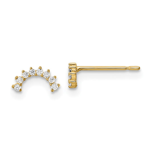 14k Madi K CZ Post Earrings