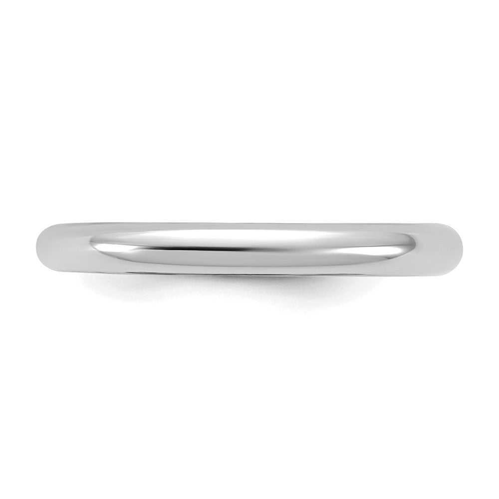 14K White Gold Madi K Polished 2mm Half Round Band Size 3 Baby / Children's Ring