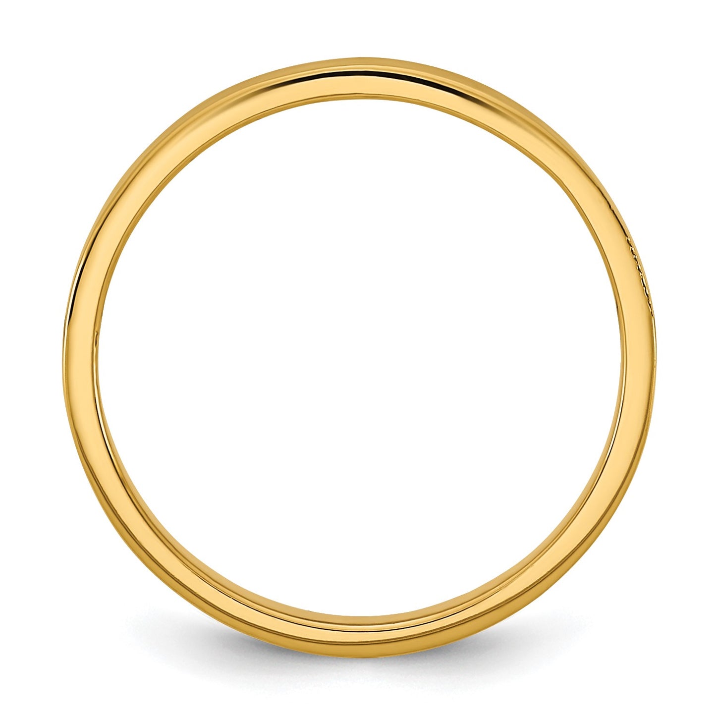 14K Madi K High Polished 2mm Flat Band Size 3 Baby / Children's Ring