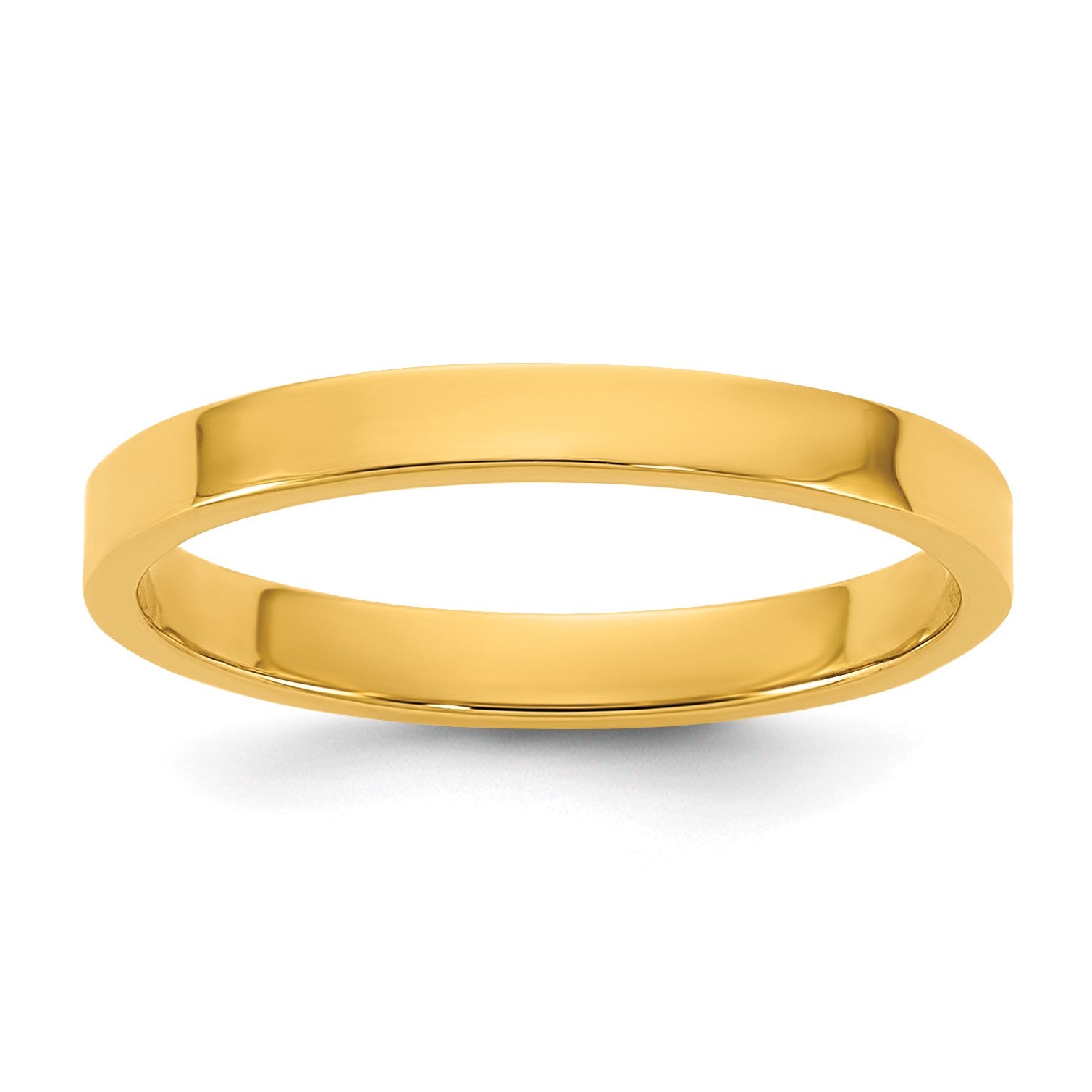 14K Madi K High Polished 2mm Flat Band Size 3 Baby / Children's Ring