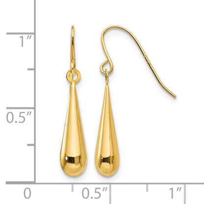 14k Madi K Teardrop Dangle French Hook Earrings
