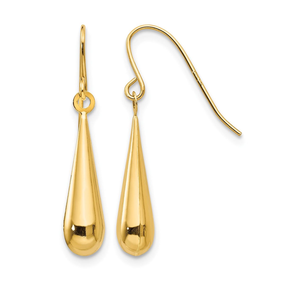 14k Madi K Teardrop Dangle French Hook Earrings