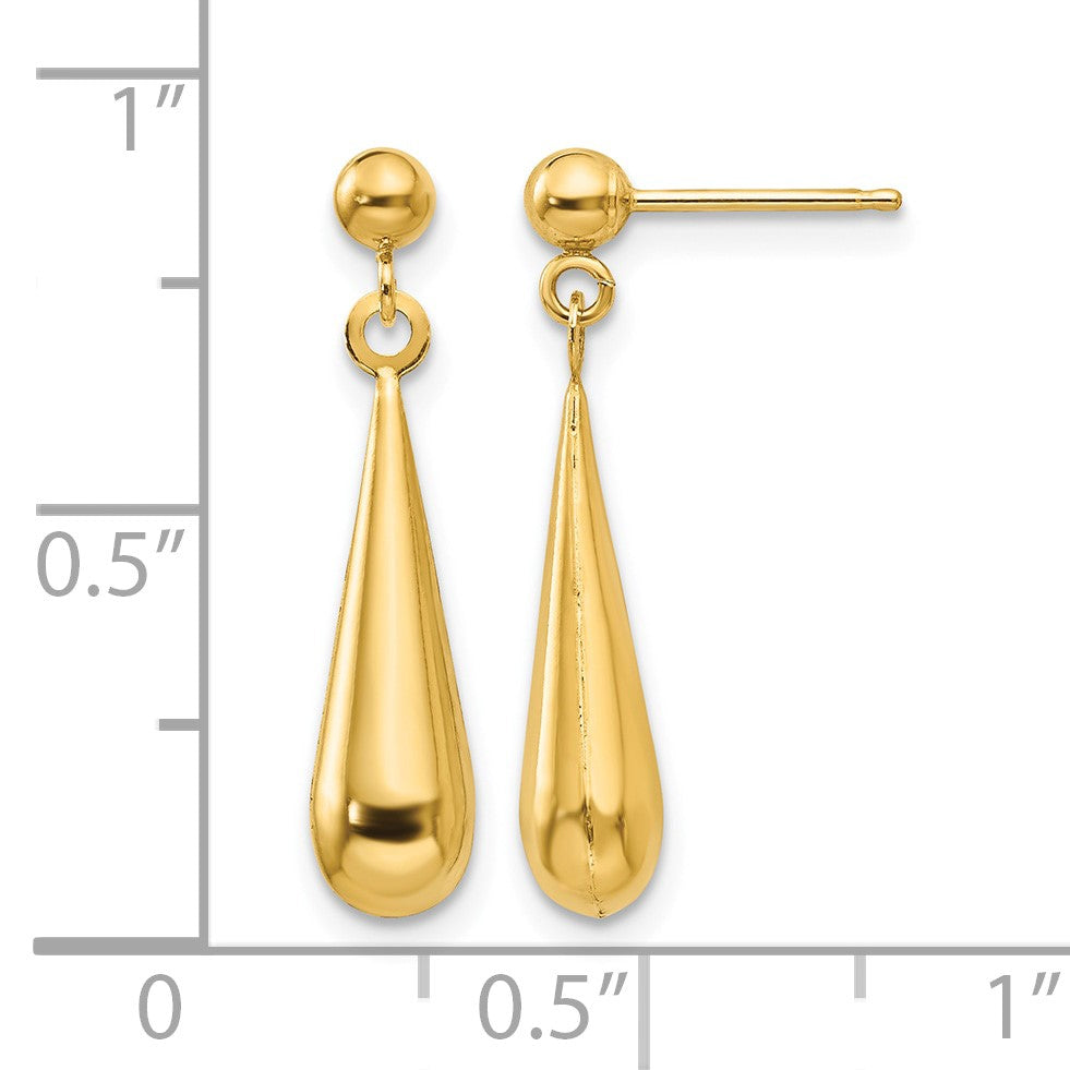 14k Madi K Teardrop Dangle Post Earrings