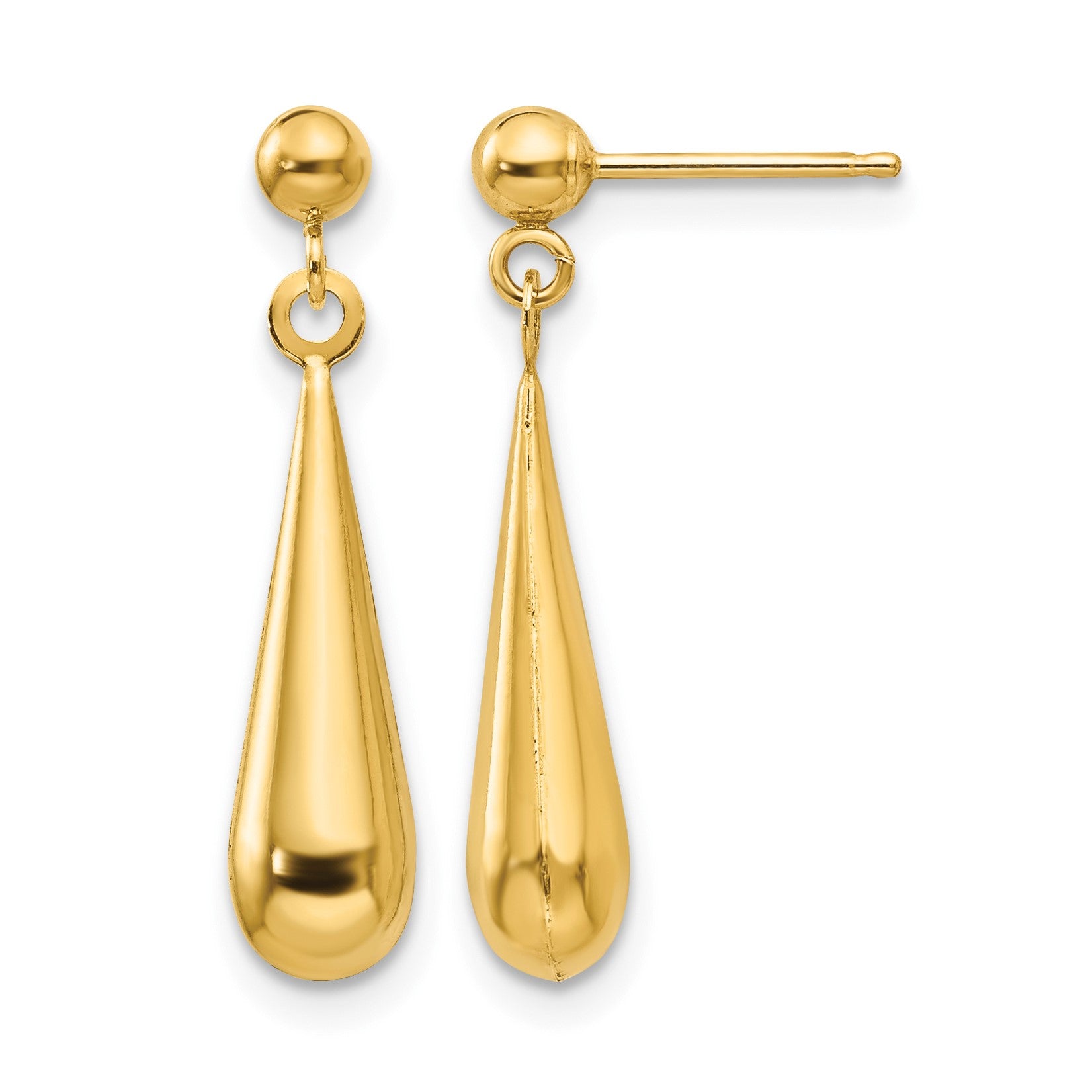 14k Madi K Teardrop Dangle Post Earrings